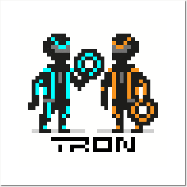 Tron Pixel 01 Wall Art by Creatum